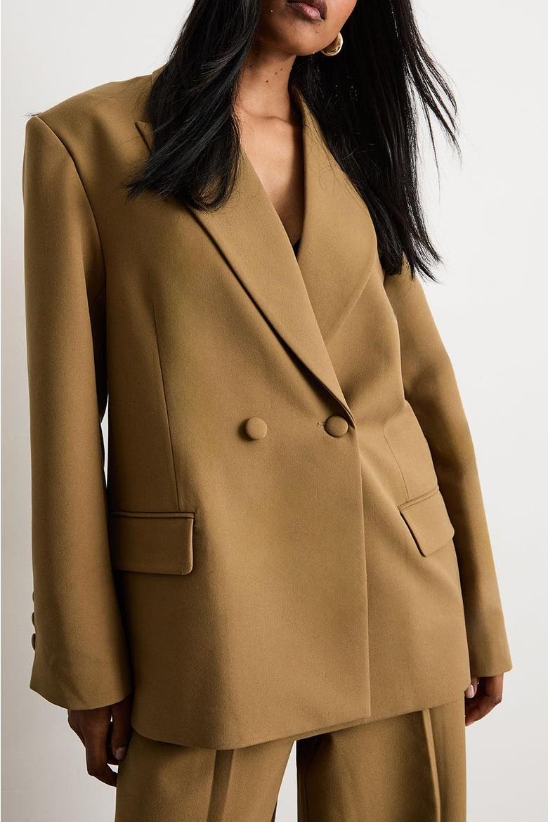 The Premium Oversized Tailored Blazer, Alternate, color, Beige
