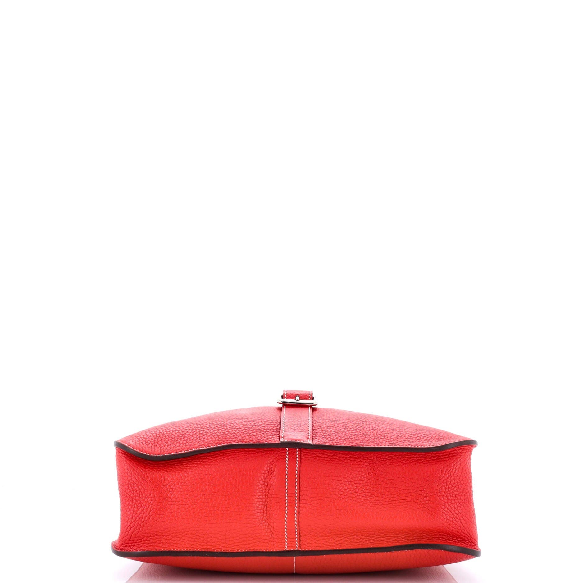 Pre-Owned Hermes Halzan Bag Clemence 31, Alternate, color, Rouge Casaque