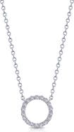 Lafonn Simulated Diamond Open Circle Pendant Necklace
