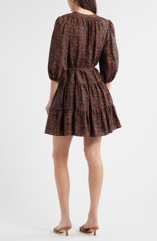 Caslonr Caslon(r) Tie Neck Tiered Dress