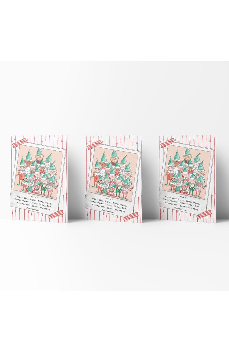 Ramus & Co Winter/Holiday Greeting Card Pack Sets (3 ct) Elf Family, Main, color, Multi-Pack