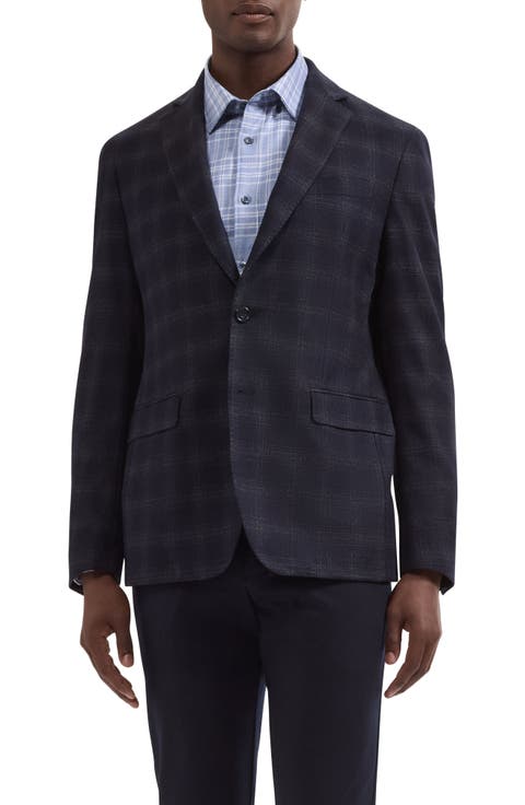 Two-Button Wool Blend Blazer