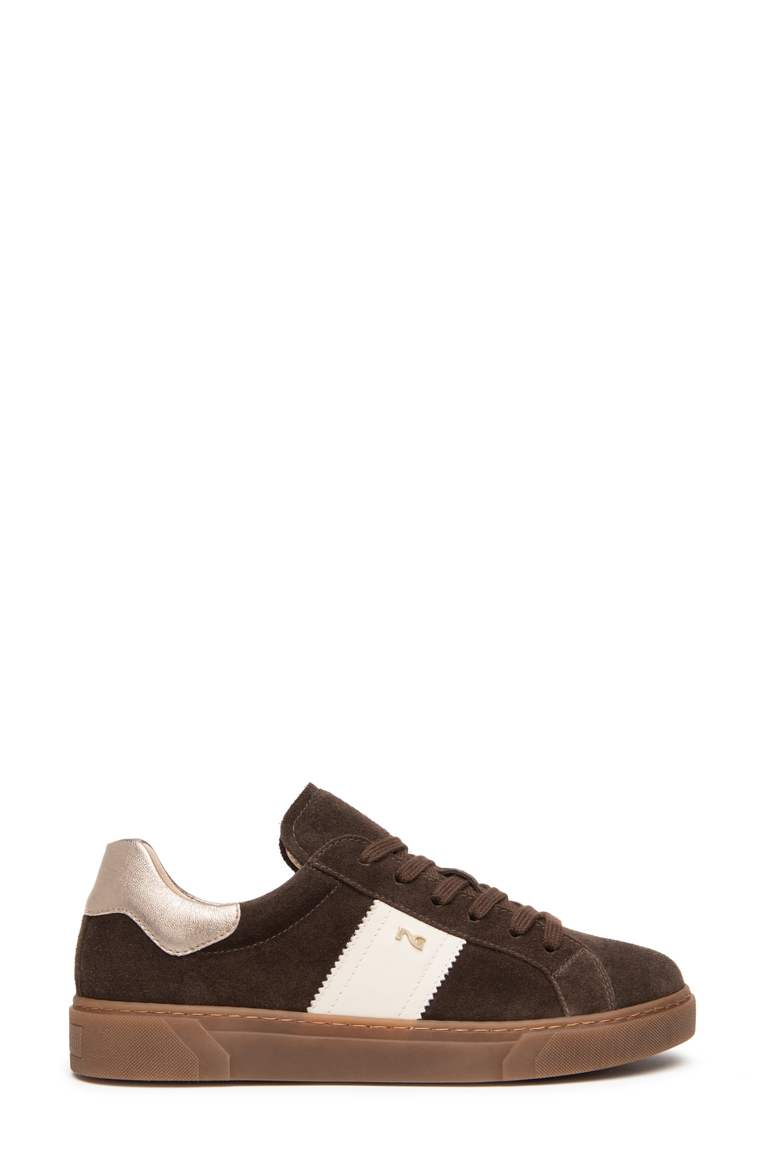 Retro Low Top Leather Sneaker, Alternate, color, CHOCOLATE