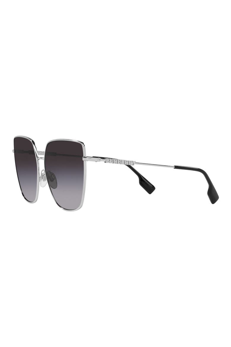 Alexis 61mm Gradient Irregular Sunglasses, Alternate, color, GREY FLASH