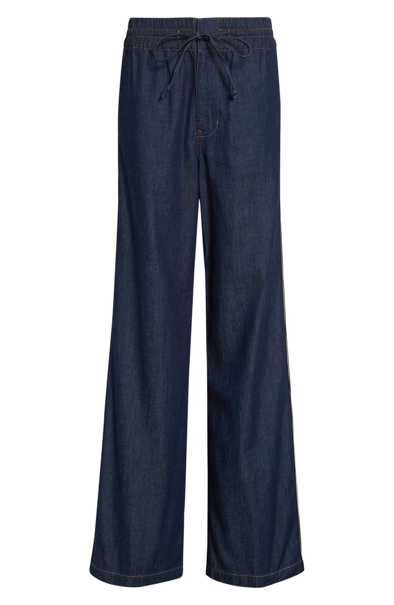 Veronica Beard Taylor High Waist Wide Leg Jeans, Alternate, color, Indigo Rinse