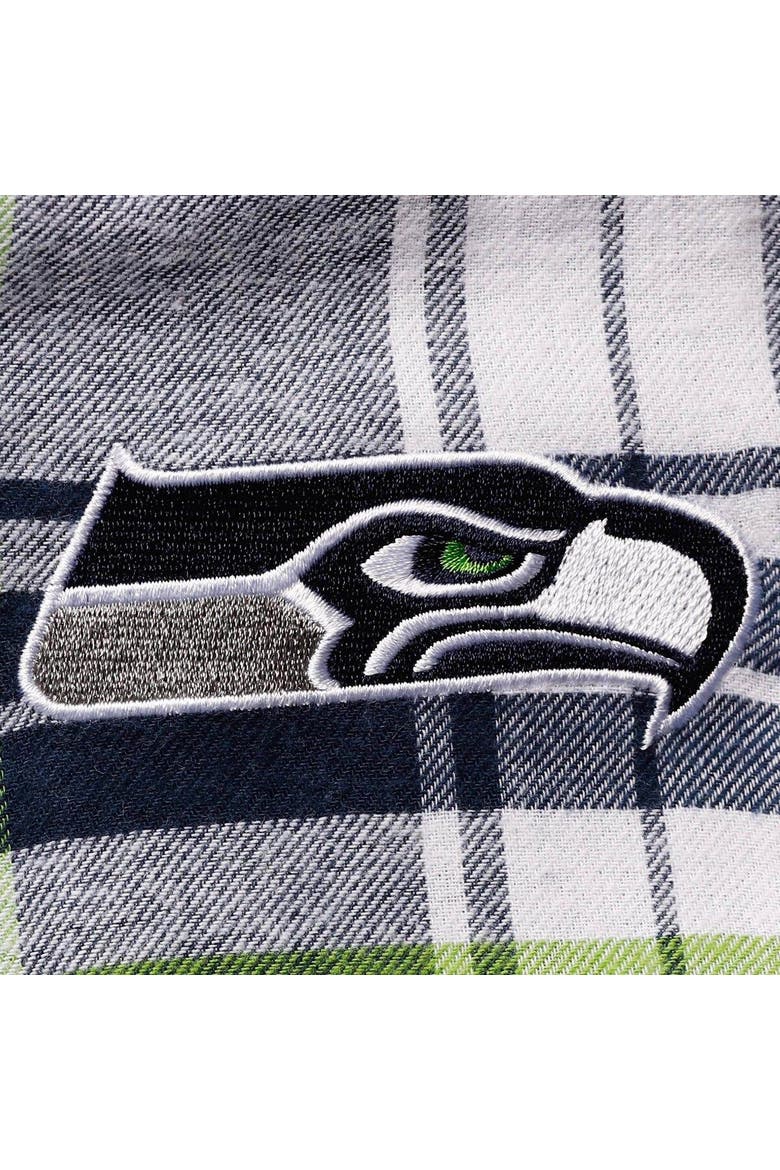 Women's Concepts Sport College Navy/Neon Green Seattle Seahawks Accolade Flannel Pants, Alternate, color, Navy