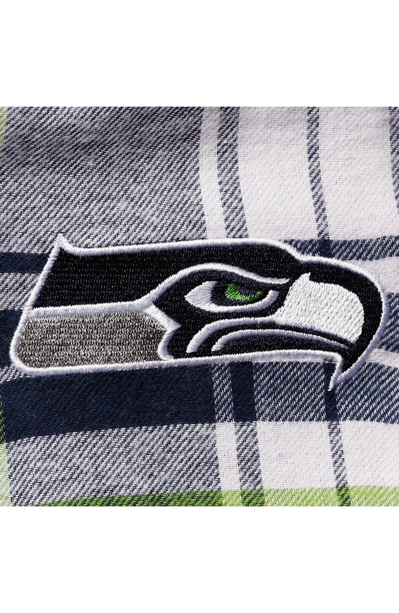 CONCEPTS SPORT Women's Concepts Sport College Navy/Neon Green Seattle Seahawks Accolade Flannel Pants, Alternate, color, 