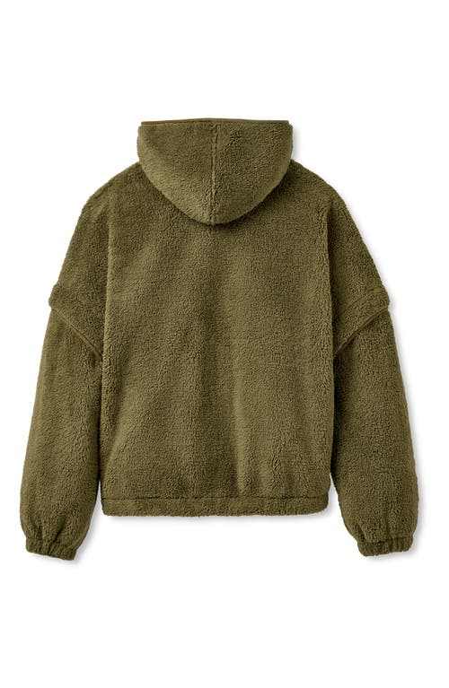 Ugg(r) Mariella Uggfluff Zip Hoodie In Green