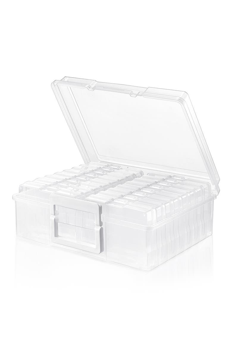 4x6 Photo Storage with Case, Main, color, CLEAR