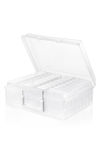 Sorbus 4x6 Photo Storage With Case In Clear