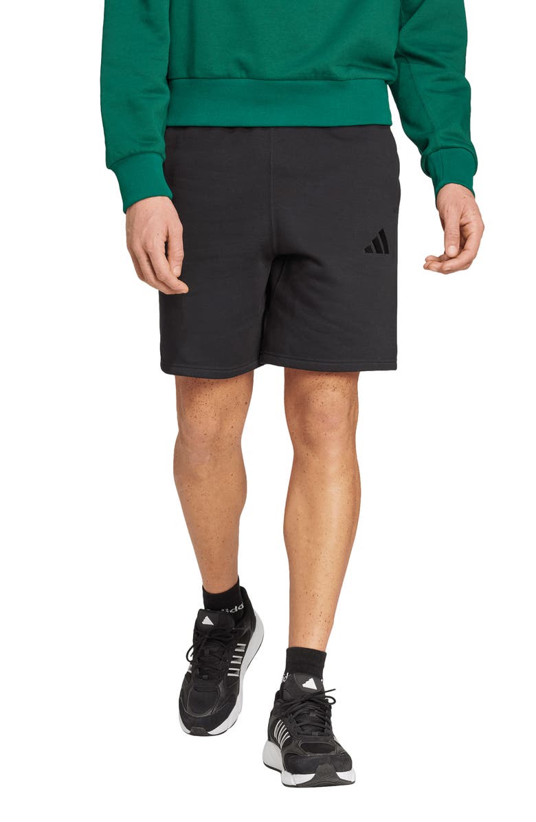 adidas Drawstring Fleece Shorts, Main, color,