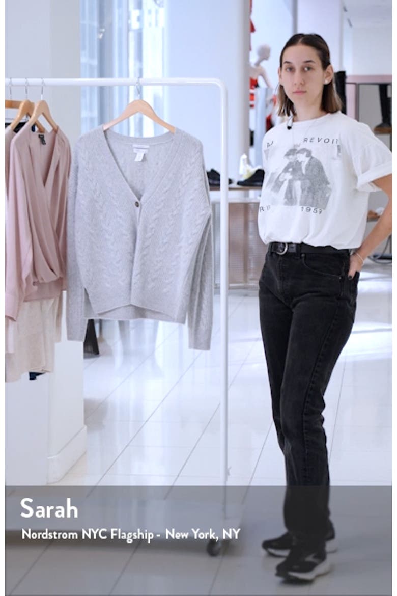 Cashmere Cable Cardigan video