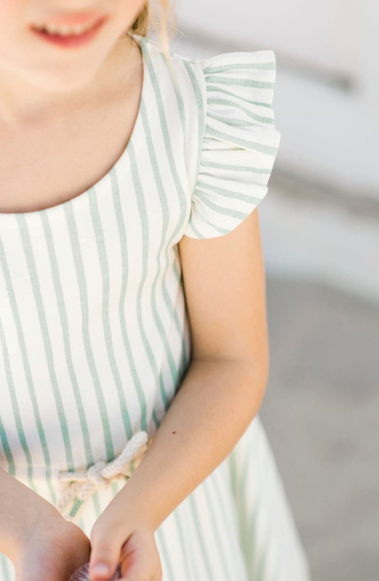 Pehr Kids' Stripe Organic Cotton Dress, Alternate, color, Stripes Away Sea