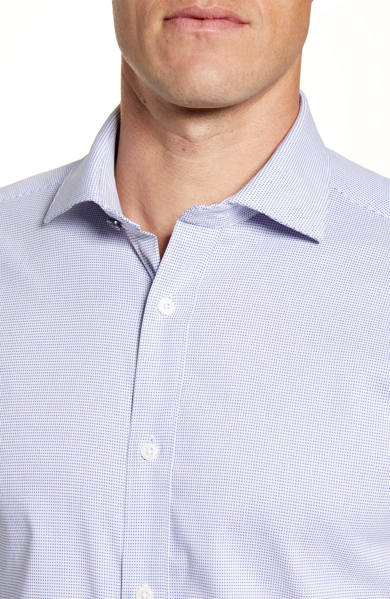 Psycho Bunny Trim Fit Stretch Cotton Blend Dress Shirt, Alternate, color,