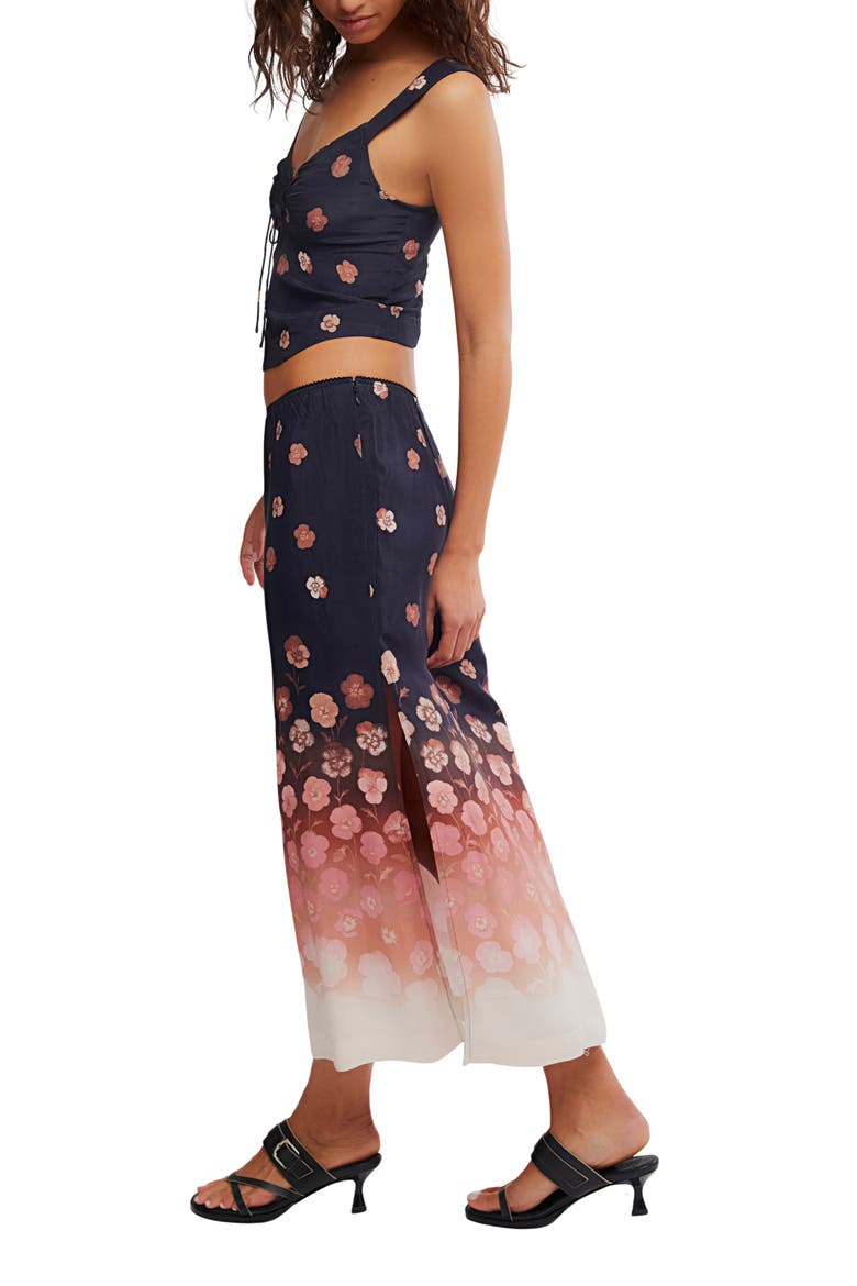 Of the Season Floral Print Tank & Maxi Skirt Set, Alternate, color, ESPRESSO COMBO