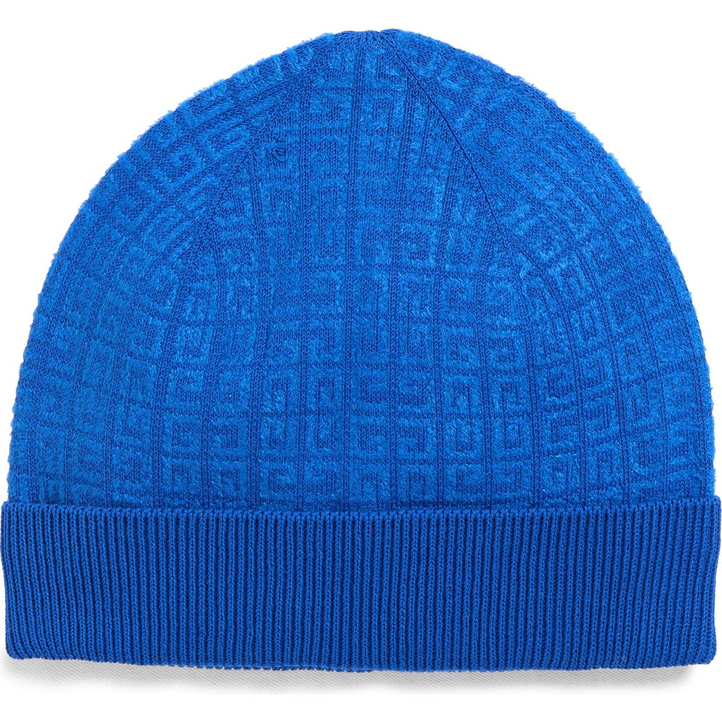Givenchy Logo Jacquard Knit Beanie In Black