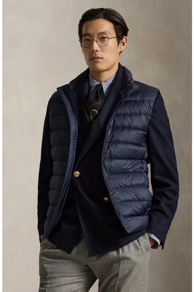 The Colden Water Repellent Packable Down Vest, Alternate, color, COLLECTION NAVY