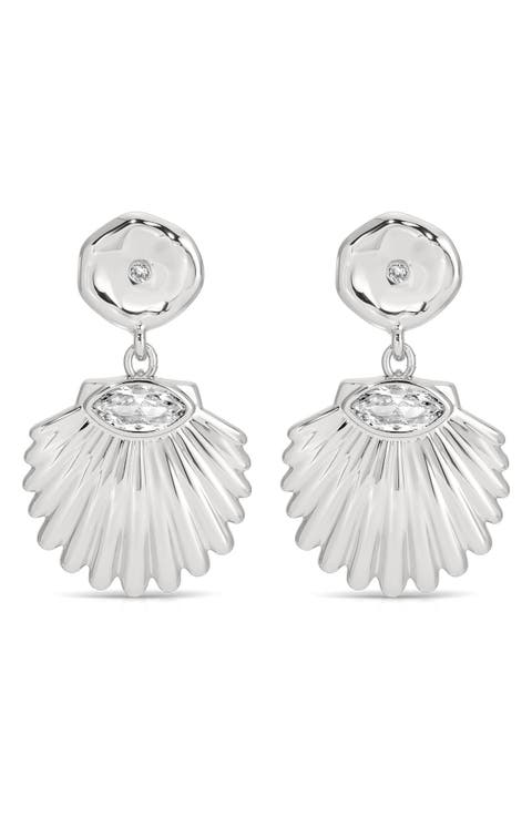 Santorini Shell Drop Earrings