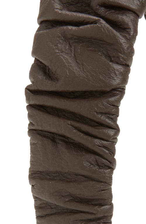 Lele Sadoughi Kelly Leather Headband In Brown