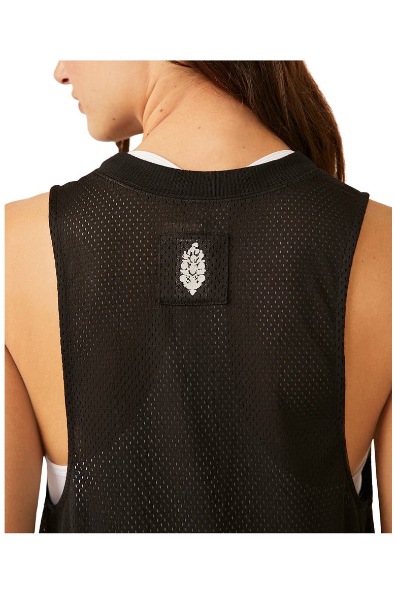 Courtside Pleated Sheer Mesh Dress, Alternate, color, BLACK