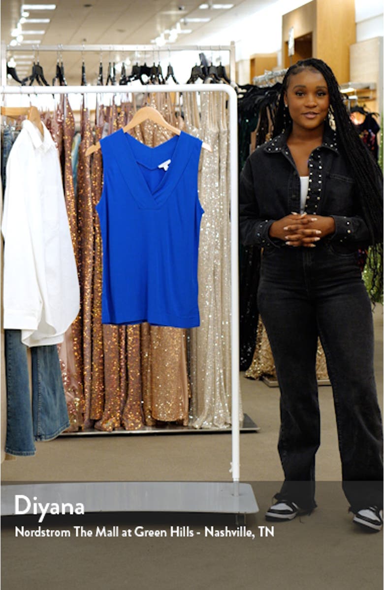 Taylor Surplice Neck Shell, sales video thumbnail