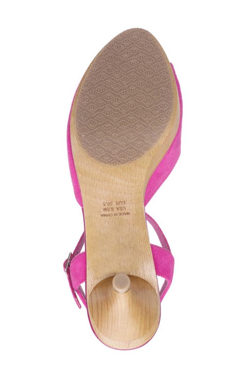 Nina Rock Sandal In Pink Ruby
