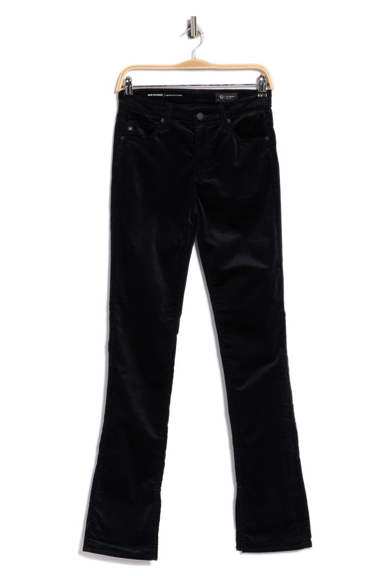 Mari Extended Skinny Jeans, Main, color, SUPER BLACK