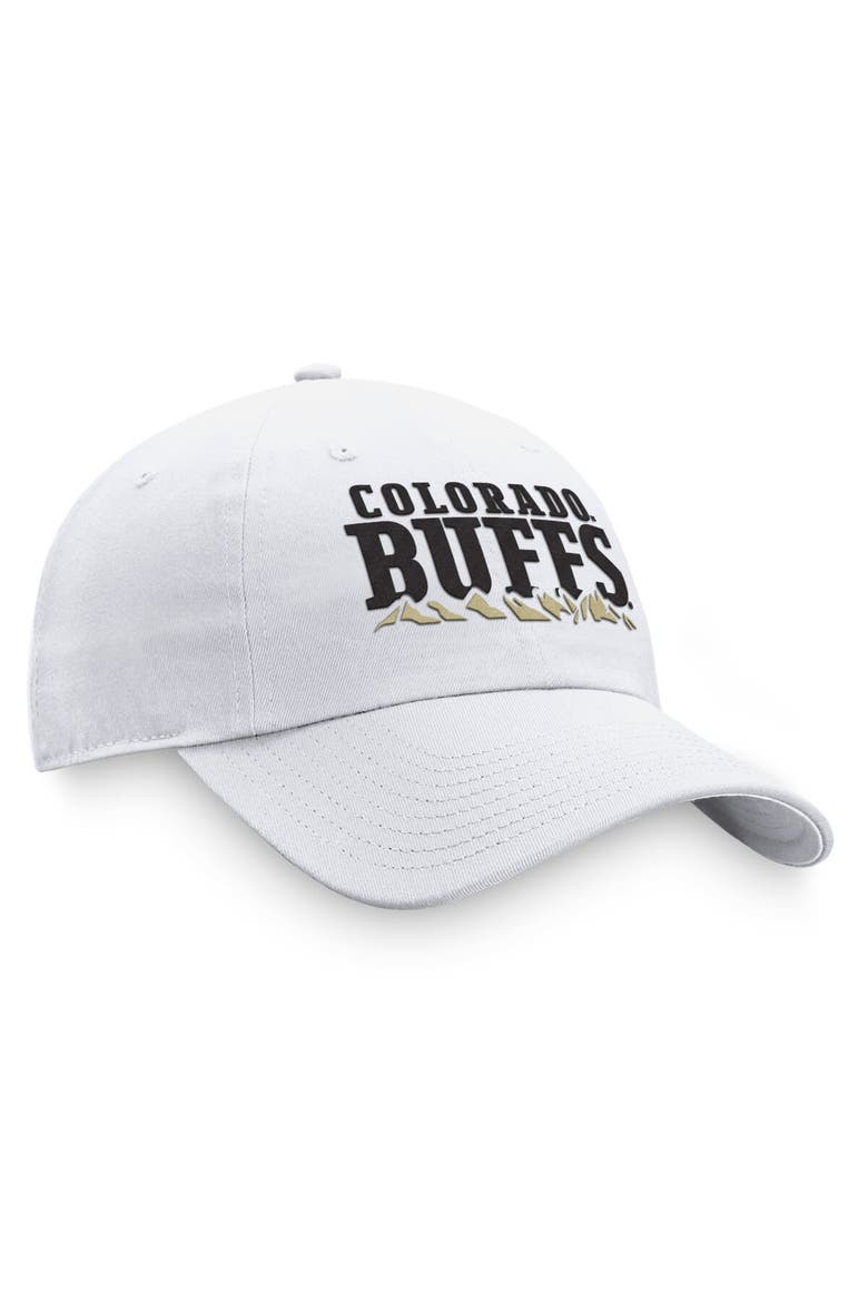 Men's Top of the World White Colorado Buffaloes Adjustable Hat, Alternate, color, White