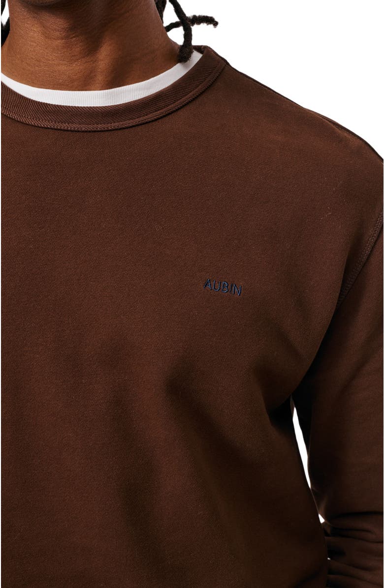 Aubin Vestry Crew Neck Sweatshirt, Alternate, color, Chocolate