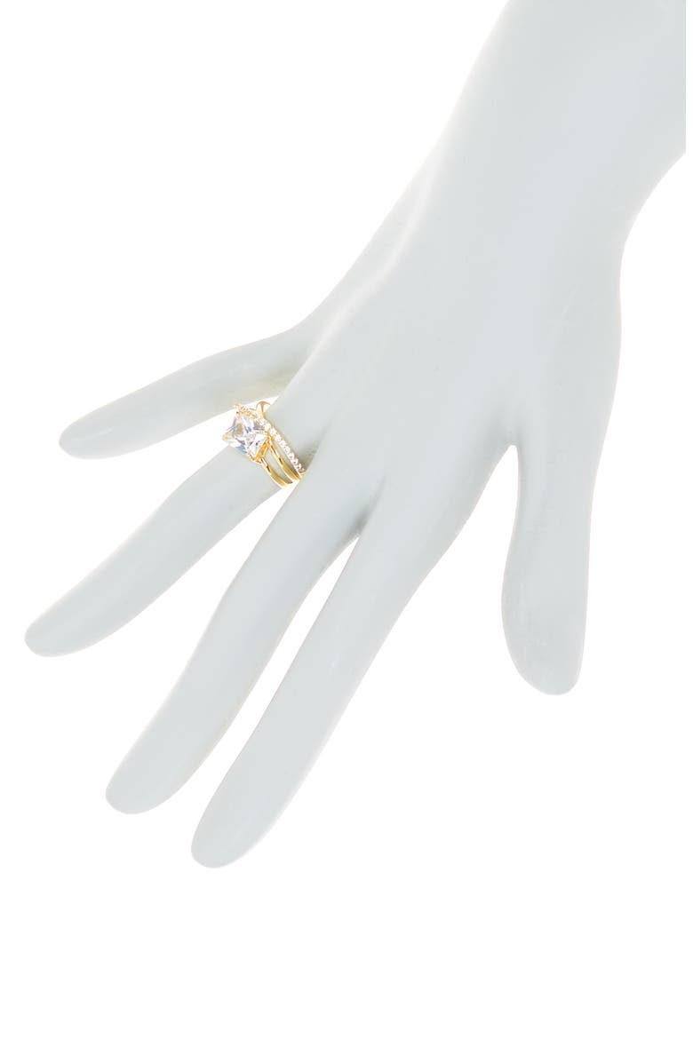Split Shank CZ Ring, Alternate, color, GOLD