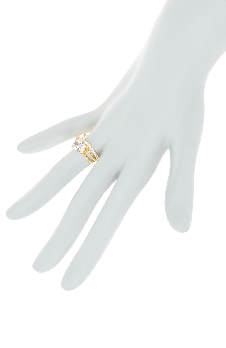 Covet Split Shank CZ Ring, Alternate, color, Gold