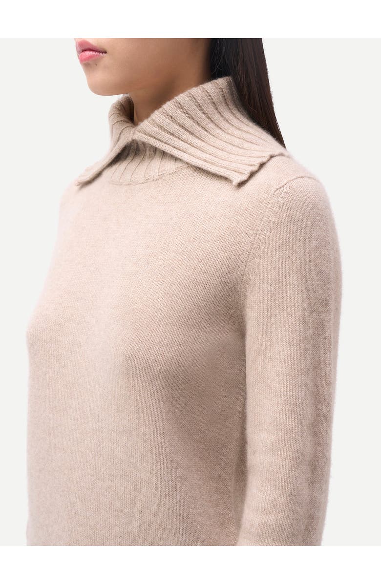 Gobi Cashmere Slit T-Neck Sweater, Alternate, color, Warm Grey