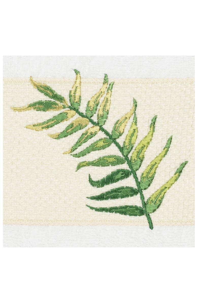 Linum Home Textiles Zoe 3-Piece Embellished Towel - White, Alternate, color, White