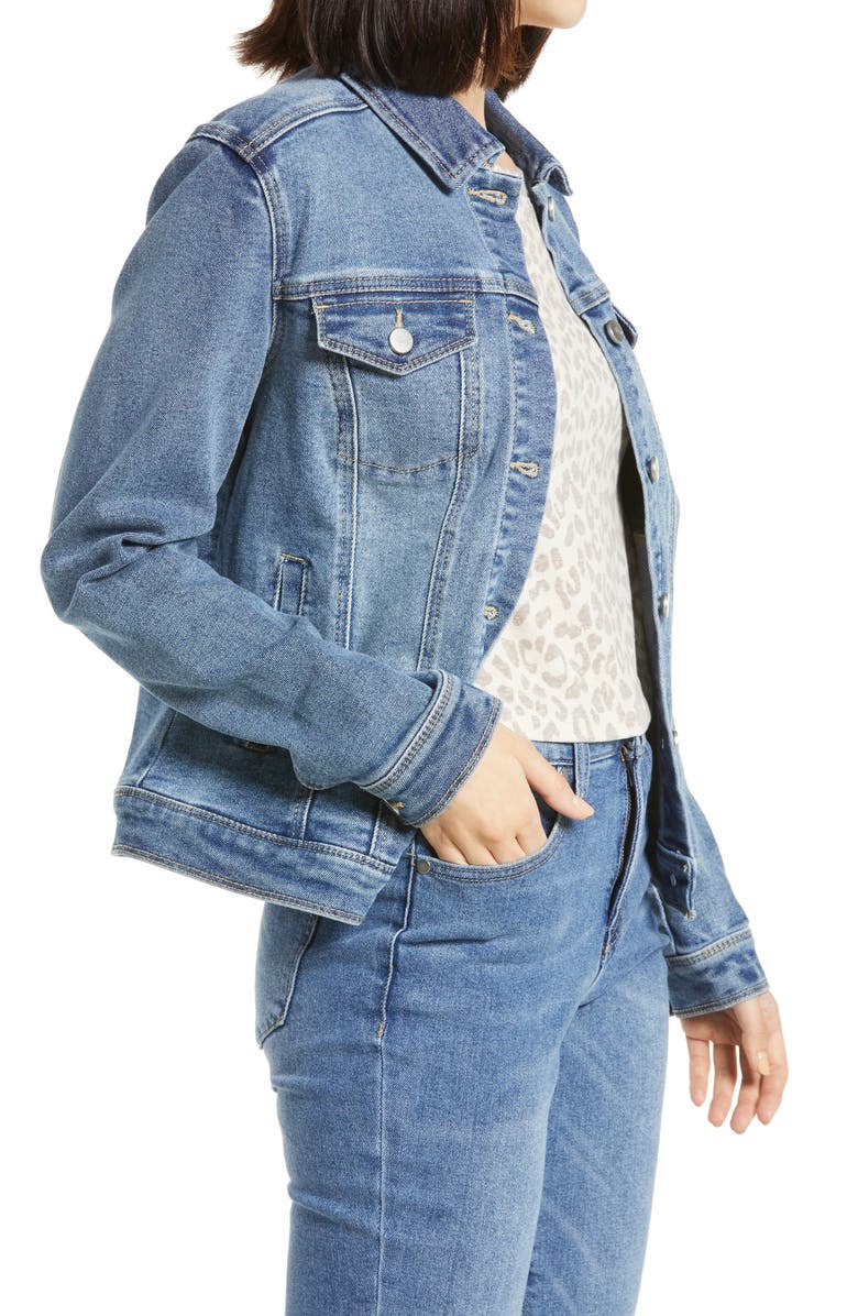 1822 Denim Re:Denim Recycled Denim Trucker Jacket, Alternate, color,