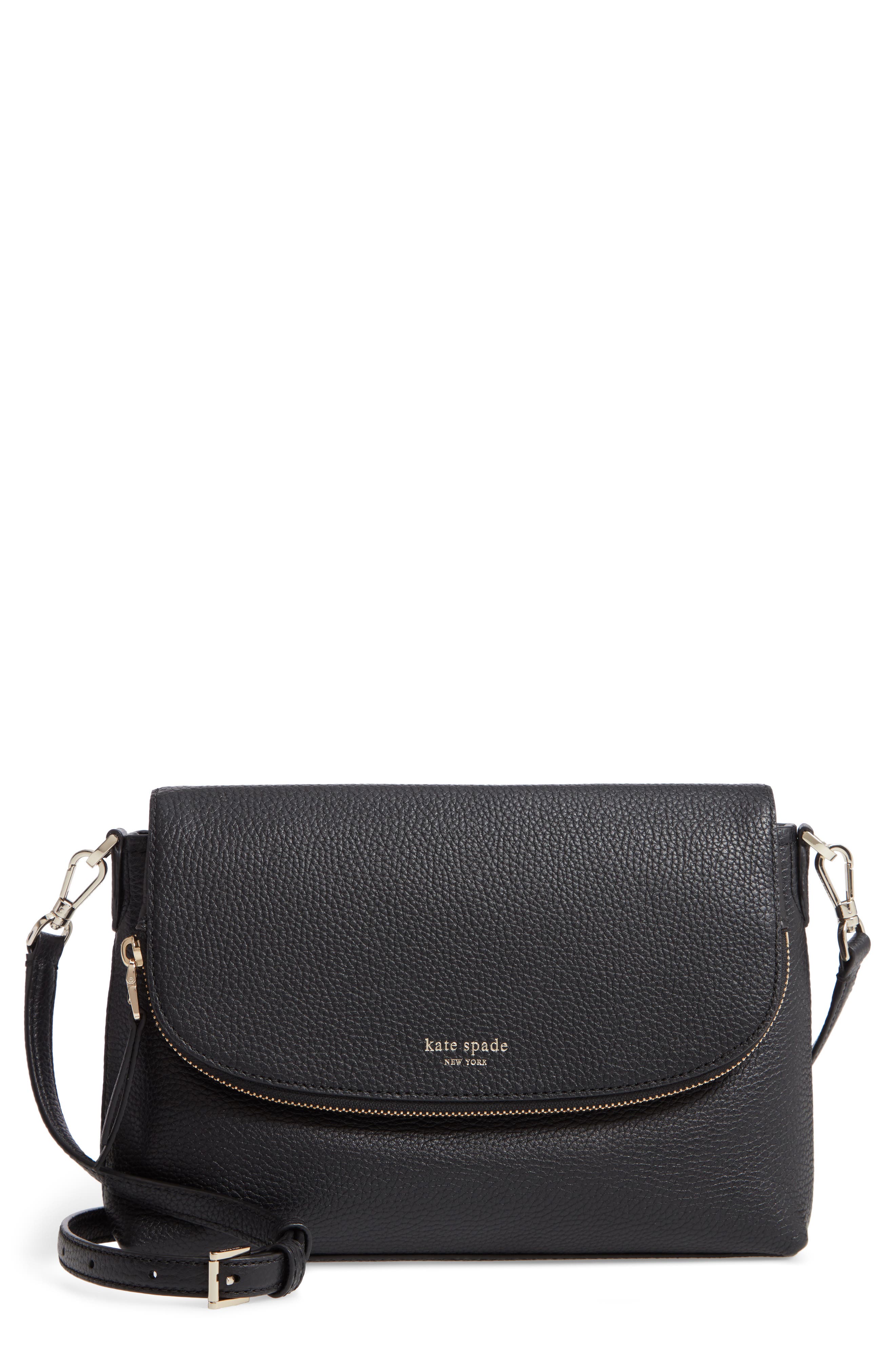 Kate Spade New York large polly leather crossbody bag, Main, color, 
