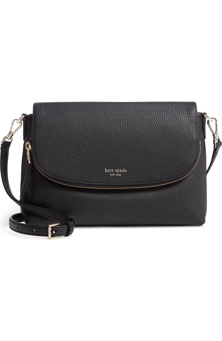 Kate Spade New York large polly leather crossbody bag, Main, color,