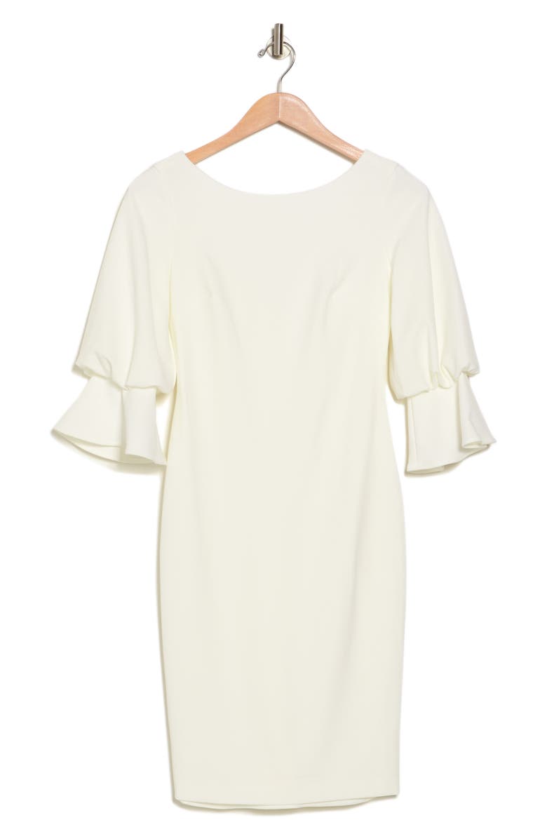 Calvin Klein Bell & Bubble Sleeve Sheath Dress, Alternate, color, 