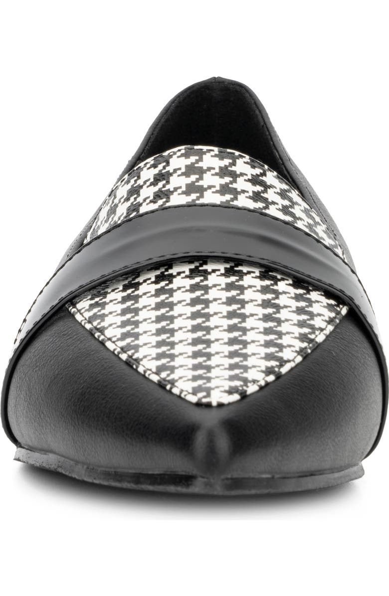 NEW YORK AND COMPANY Verity Houndstooth Loafer, Alternate, color, Black/ White