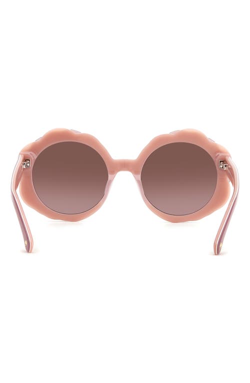 Kate Spade New York Vivi 54mm Round Sunglasses In Pink/pink