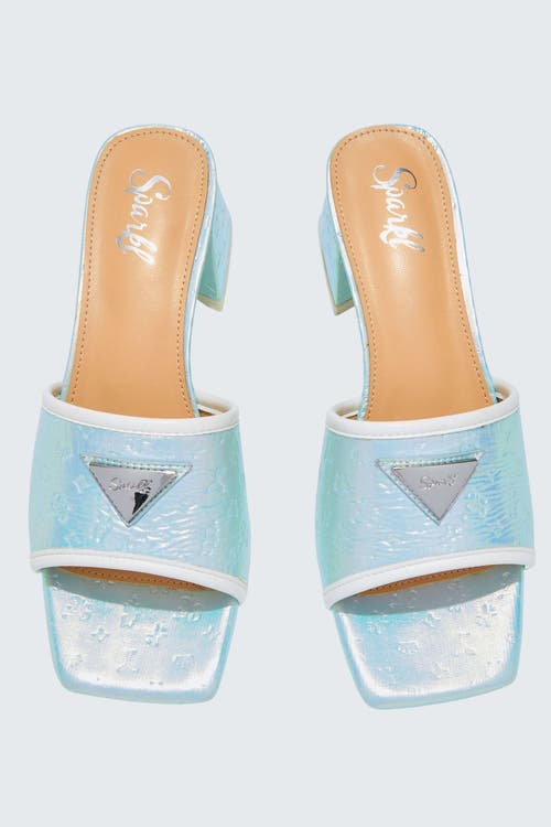 Sparkl Monogram Heel In Blue