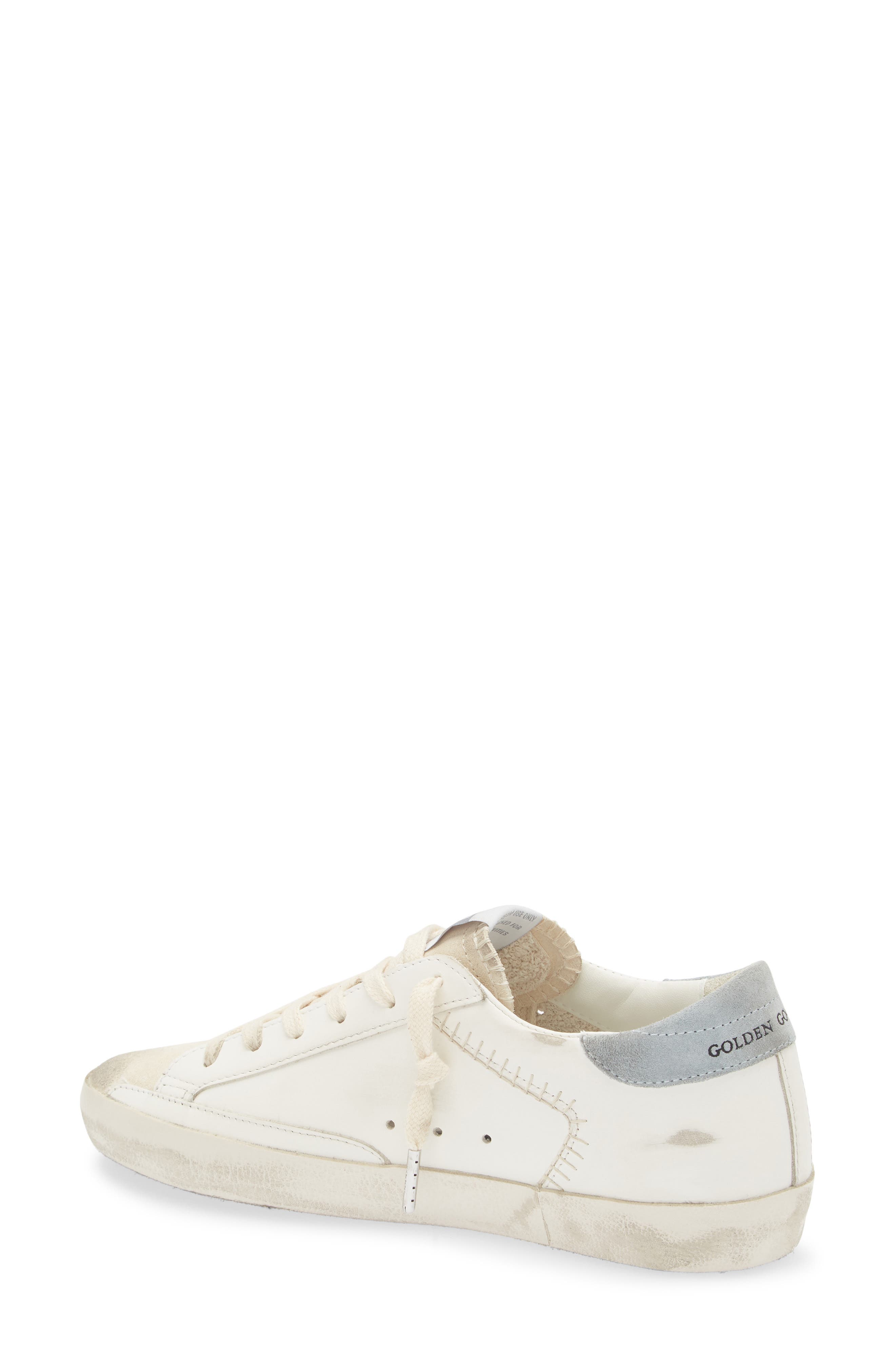 Golden Goose Super-Star Sneaker, Alternate, color, White/ Beige/ Light Blue