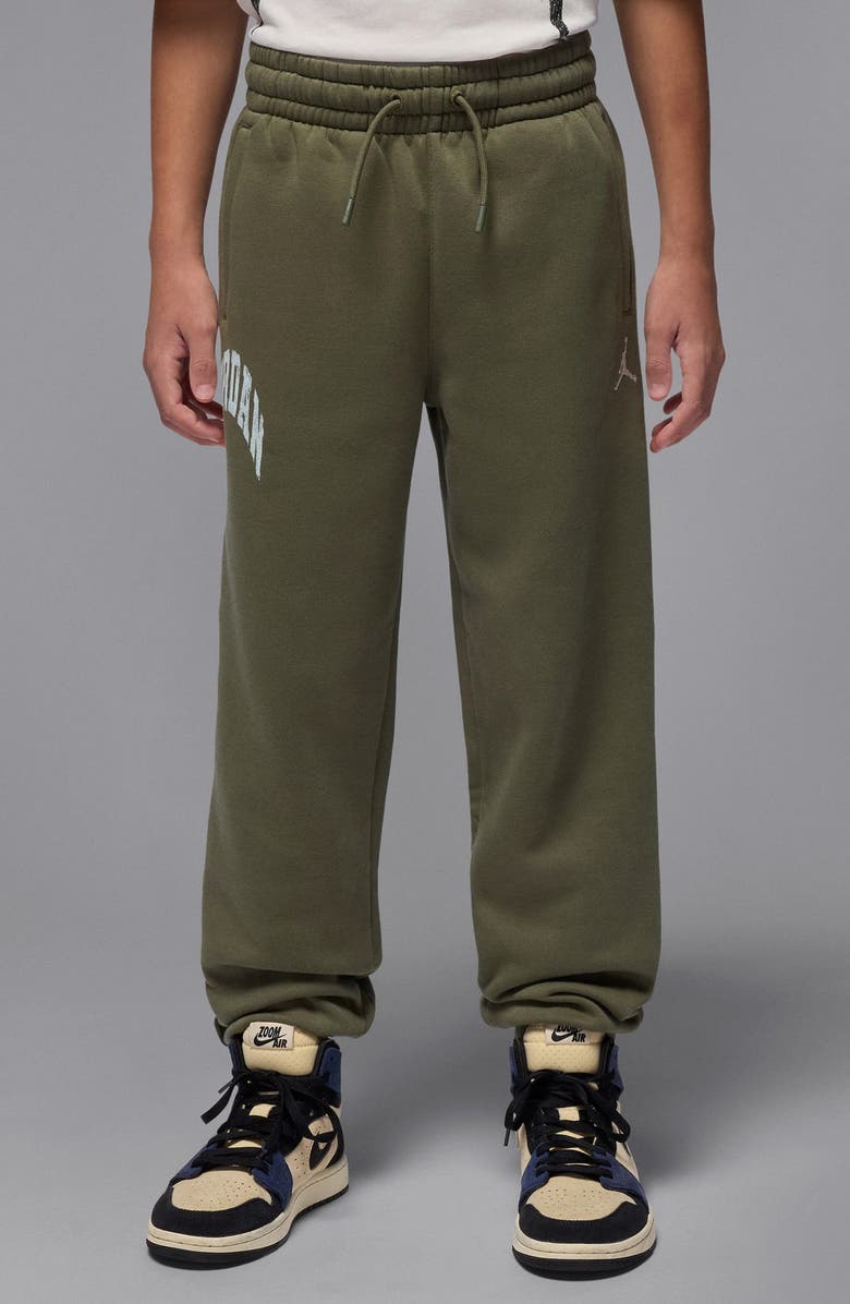 Jordan Kids' MVP Sweatpants, Alternate, color, Medium Olive
