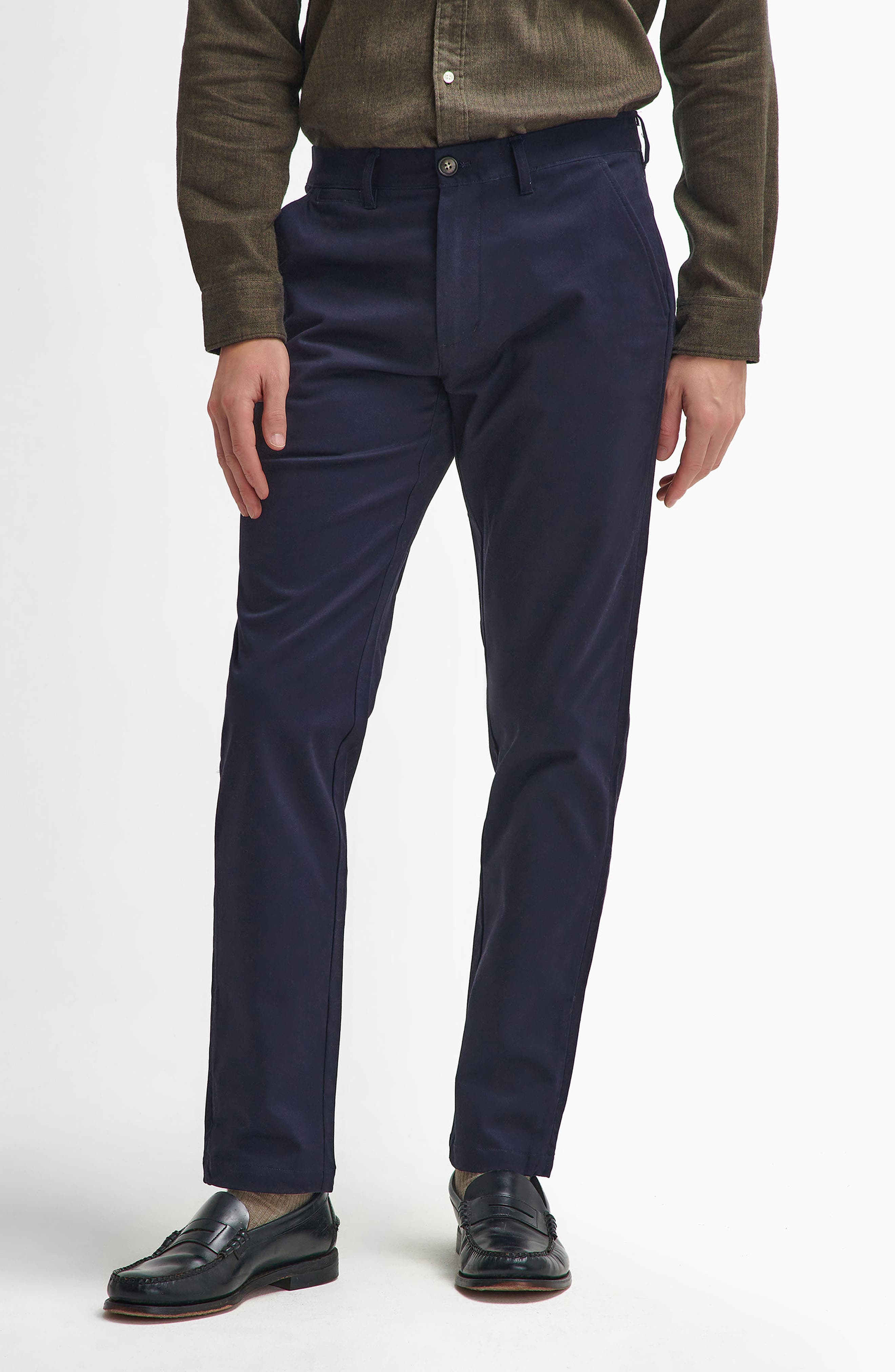 Sueded Sateen Tailored Trousers