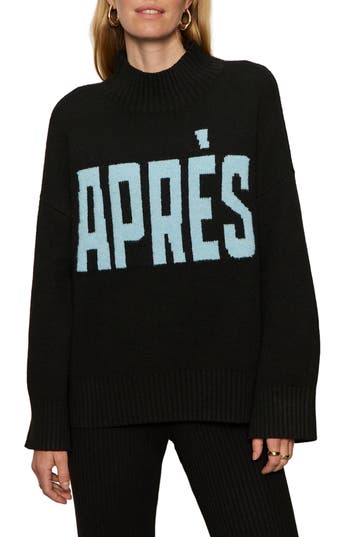 Sanctuary Aprés Sweater in Black/Multi at Nordstrom Rack, Size X-Large