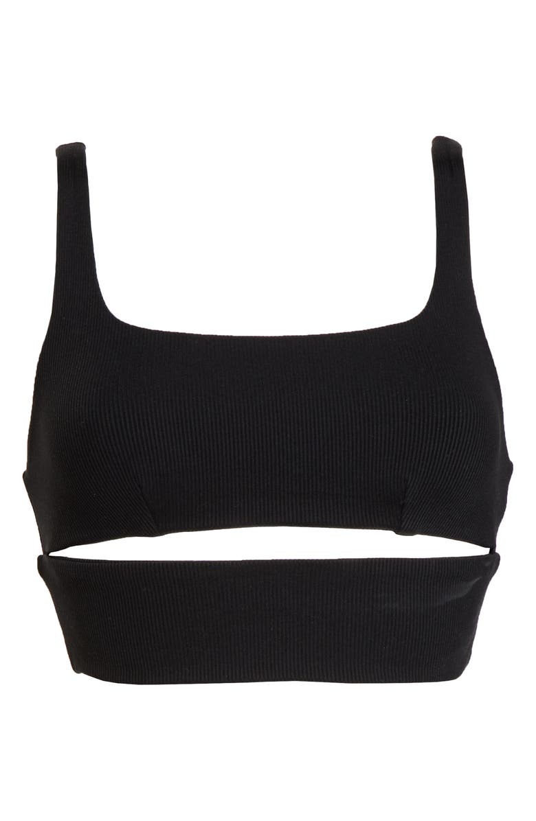 Alo Slit Yoga Bra, Alternate, color, 