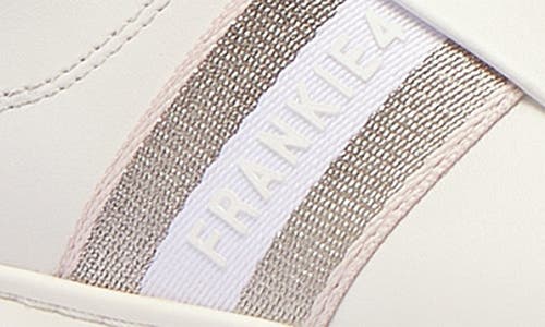 Frankie4 Riley Platform Sneaker In White/pink Tint