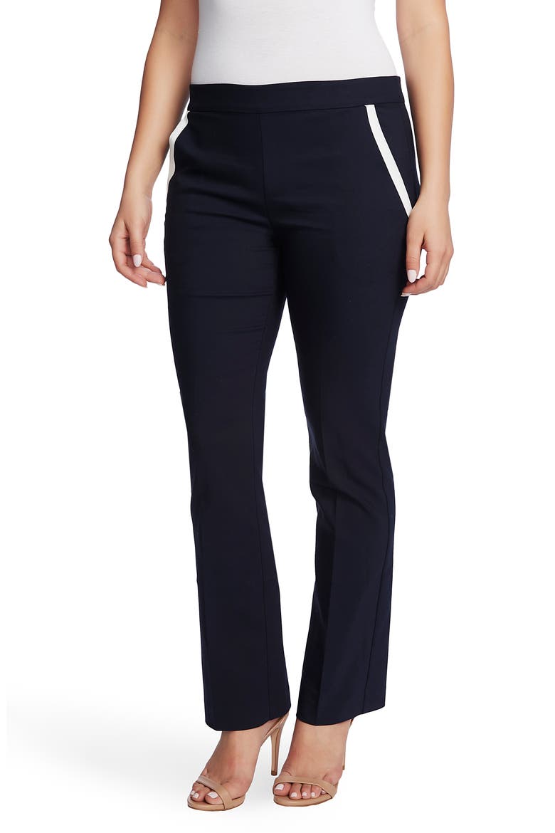 Contrast Pocket Pull-On Cotton Blend Pants, Alternate, color, EVENING NAVY