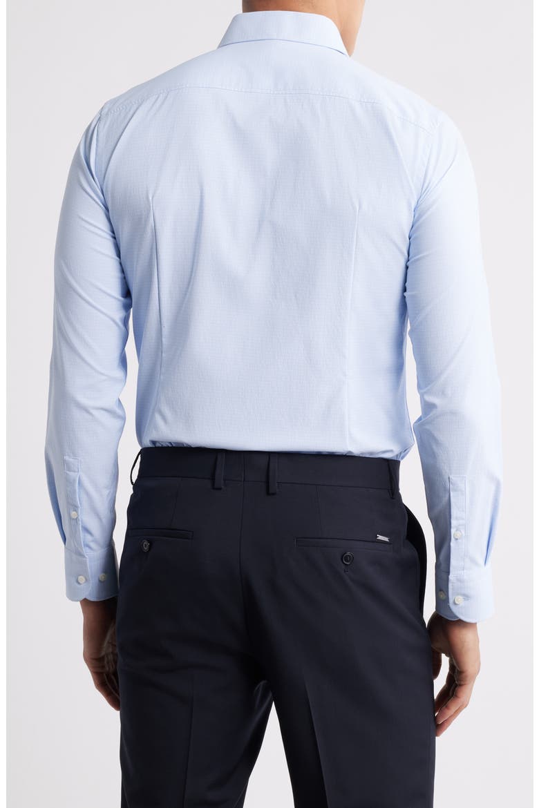 Hank Kent Slim Fit Performance Stretch Dress Shirt, Alternate, color, OPEN BLUE