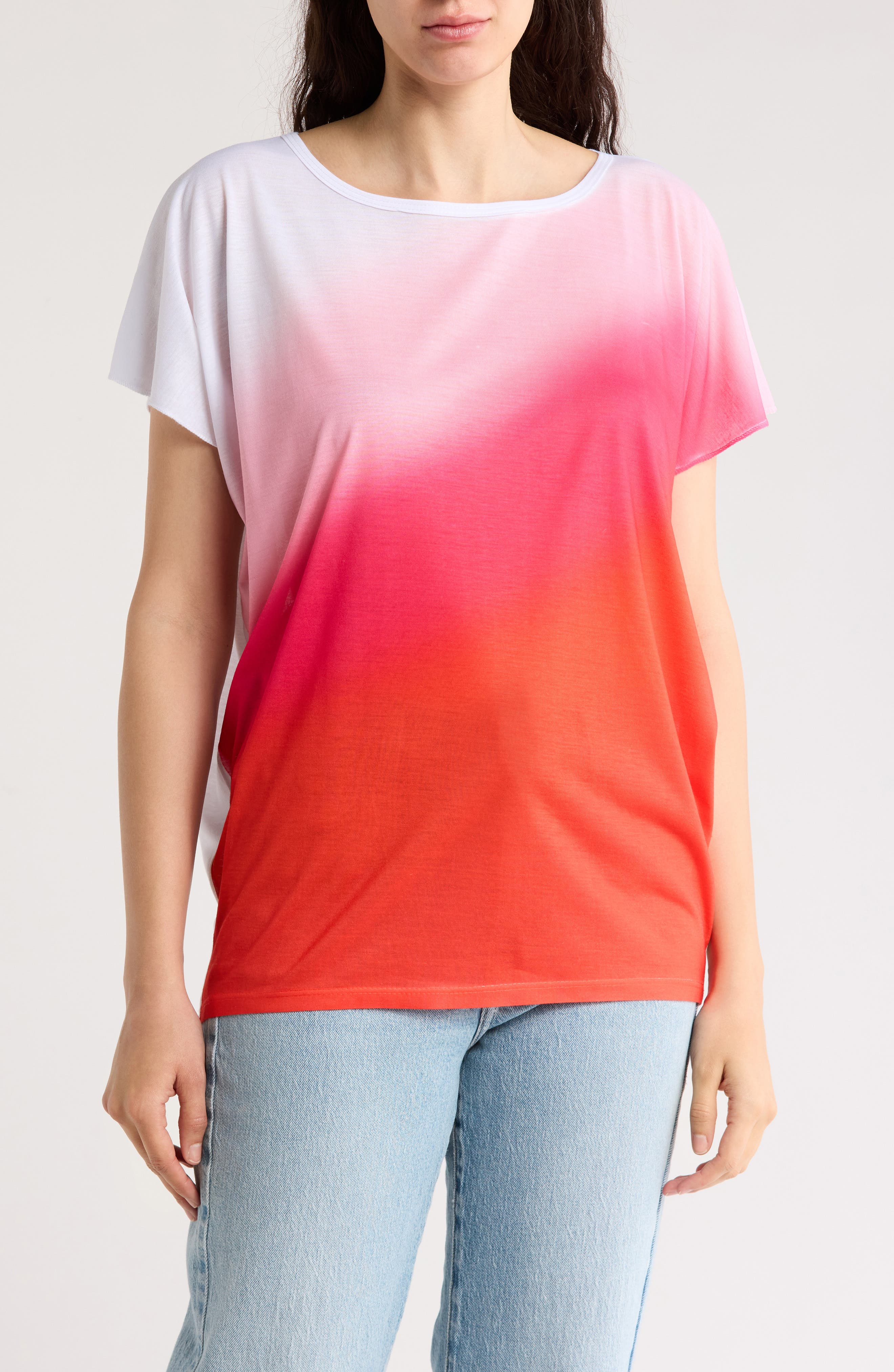 selected WHITE PINK BRONZE DIP PRINT