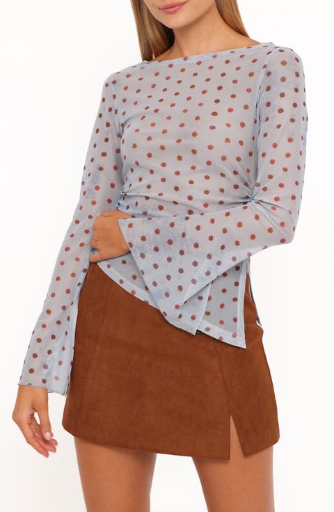 Annora Dot Asymmetric Mesh Top